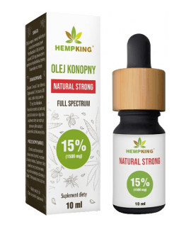 HEMP KING Olej Konopny Natural Strong 15% 10 ml