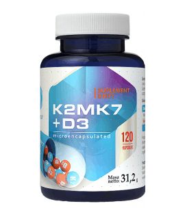 HEPATICA K2MK7 + D3 120 kaps.
