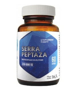 HEPATICA Serrapeptaza 250.000 SPU 60 kaps.