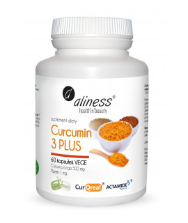 ALINESS Curcumin C3 Plus 500mg 60 kaps.