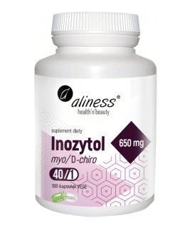 ALINESS Inozytol Myo/D-chiro 40:1 650 mg 100 kaps.