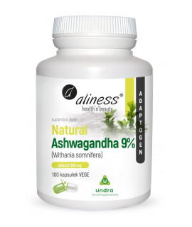 ALINESS Natural Ashwagandha 9% 100 kaps.