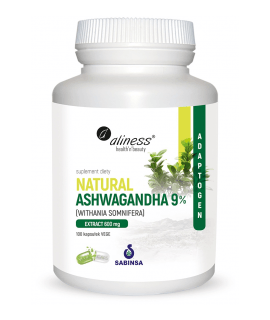 ALINESS Natural Ashwagandha 9% 100 kaps.