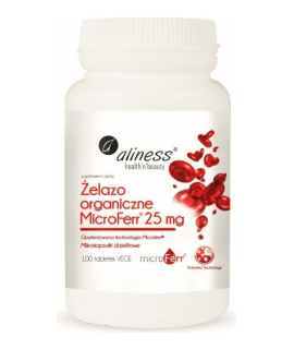 ALINESS Żelazo Organiczne MicroFerr 25mg 100 tab.