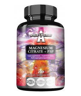 APOLLO'S HEGEMONY Magnesium Citrate + P5P 200 kaps.