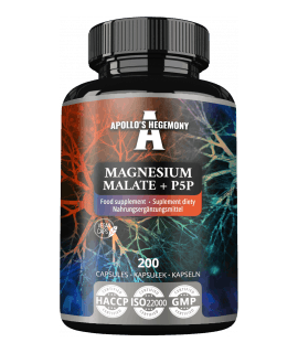 APOLLO'S HEGEMONY Magnesium Malate + P5P 200 kaps.