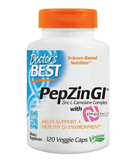 DOCTOR'S BEST PepZinGI (Zinc L-Carnosine Complex) 120 kaps.