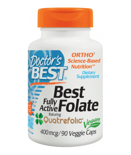 DOCTOR'S BEST Fully Active Folate 400mcg 90 kaps.