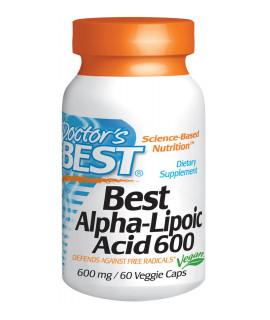 DOCTOR'S BEST Alpha Lipoic Acid 600mg 60 kaps.