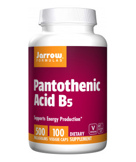 JARROW Pantothenic Acid B5 500mg 100 kaps.