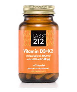 LABS212 Vitamin D3 + K2MK7 60 kaps.
