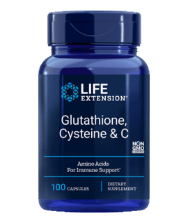 LIFE EXTENSION Glutathione, Cysteine & C 100 kaps.