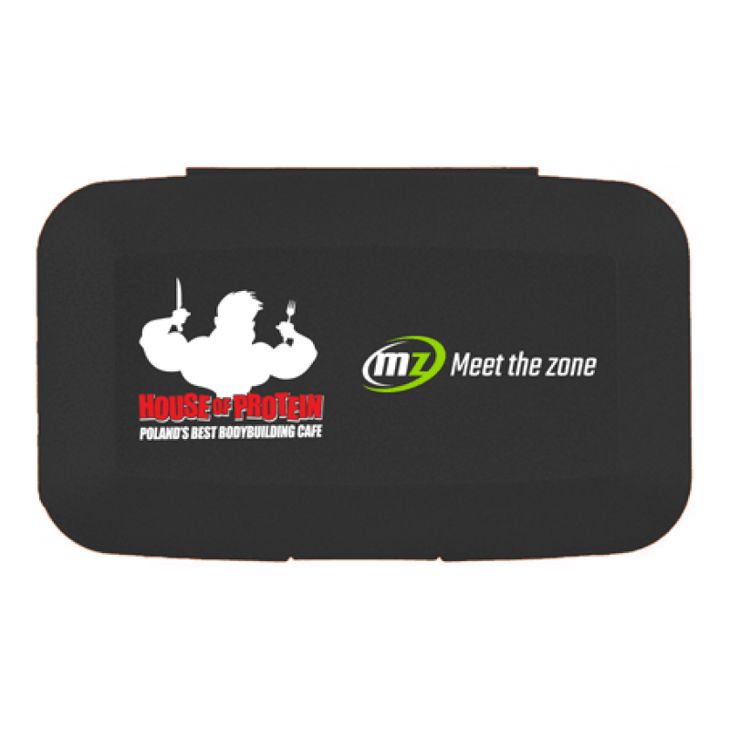 Pill Box Black "House Of Protein"