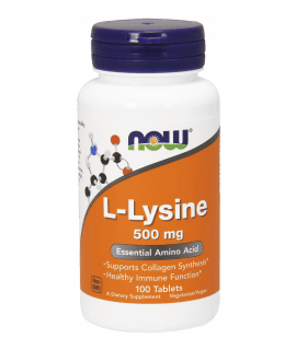 NOW FOODS L-Lysine 500mg 100 tab.