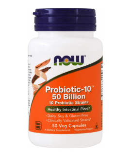 NOW FOODS Probiotic-10 50 Billion 50 kaps.