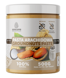 SONCONE Pasta arachidowa z ksylitolem i solą morską 500g