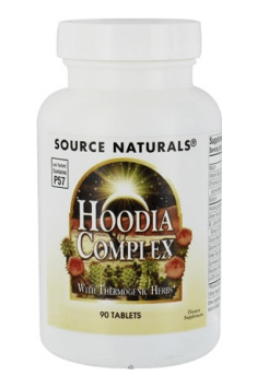 Recommended supplement containing Hoodia gordonii in blend with other beneficial substances - Hoodia Complex from Source Naturals