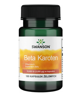 SWANSON Beta-Carotene 10.000 IU 100 kaps.