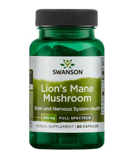 SWANSON Lion's Mane Mushroom 60 kaps.