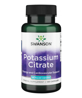 SWANSON Potassium Citrate 99mg 120 kaps.