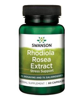 SWANSON Rhodiola Rosea Extract 60 kaps.