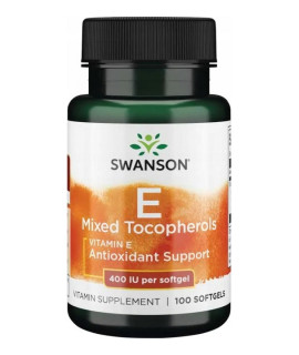 SWANSON Vitamin E Mixed Tocopherols 100 kaps.