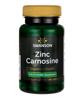 SWANSON Zinc Carnosine PepZinGI 60 kaps.