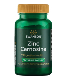 SWANSON Zinc Carnosine PepZinGI 60 kaps.